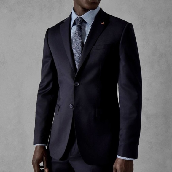 Ted Baker London Endurance PERFORJ Performance Plain Suit Jacket in Navy Sz 46 R - Picture 1 of 11